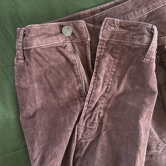 High Rise Vintage Slim Cords With Washwell (espresso brown corduroy GAP pants) - Picture 4 of 7